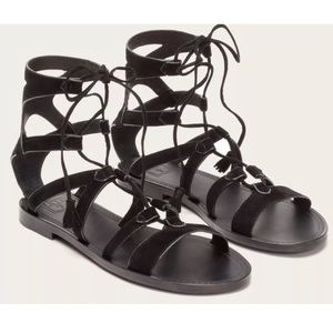 Frye Gladiator Ruth Sandal 6 Black